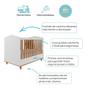 Imagem de Quarto de Bebê Completo com Cômoda e Berço 100% MDF Permóbili Baby Branco/Nature