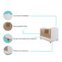 Imagem de Quarto de Bebê Completo com Cômoda e Berço 100% MDF Permóbili Baby Branco/Nature