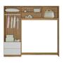 Imagem de Quarto de Bebê Completo com Conjugado, Berço e Cômoda Sophia Nature Branco