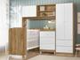 Imagem de Quarto de Bebê Completo com Conjugado, Berço e Cômoda Sophia Nature Branco