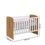 Imagem de Quarto de Bebê Completo com Conjugado, Berço e Cômoda Sophia Nature Branco