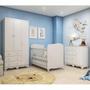 Imagem de Quarto de Bebê Completo com Guarda Roupa 3 Portas Cômoda e Berço 100% MDF Mimo Espresso Móveis