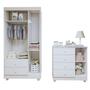 Imagem de Quarto de Bebê Completo com Guarda-Roupa Berço e Cômoda Bibi