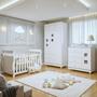 Imagem de Quarto de Bebê Completo com Guarda-Roupa Berço e Cômoda Bibi