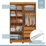 Imagem de Quarto de Bebê Completo com Guarda-roupa, Berço e Cômoda Lipe