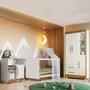 Imagem de Quarto de Bebê Completo Flocos 100% Mdf 4 Portas 2 Gavetas Off White/Ypê 4105 - Tigus Baby