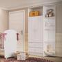 Imagem de Quarto de Bebê Completo Fofura com Guarda-Roupa 2 Portas, Cômoda e Berço Espresso Móveis