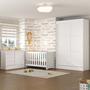 Imagem de Quarto de Bebê Completo Guarda Roupa 2 Portas 2 Gavetas com Cômoda e Berço Maya Espresso Móveis