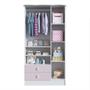 Imagem de Quarto de Bebê Completo Guarda Roupa 3 Portas 2 Gavetas com Berço Arco-Íris