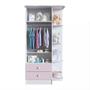 Imagem de Quarto de Bebê Completo Guarda Roupa Cômoda e Berço com Rodízios Corujinha Percasa