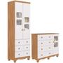 Imagem de Quarto de Bebê Completo Guarda Roupa Uli 2 Portas Cômoda Uli MDF