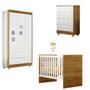 Imagem de Quarto de Bebê Completo Life 100% Mdf 3 Portas 6 Gavetas Branco/Ypê 4110 - Tigus Baby