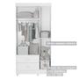 Imagem de Quarto de Bebê Completo Mila 100% Mdf 4 Portas 6 Gavetas Branco 5425 - Tigus Baby