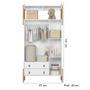 Imagem de Quarto de Bebê Fantasia com Roupeiro 4375 e Berço Mini Cama 4300 Qmovi Branco Acetinado