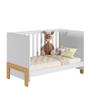 Imagem de Quarto de Bebê Fantasia com Roupeiro 4375 e Berço Mini Cama 4300 Qmovi Branco Acetinado