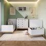 Imagem de Quarto de Bebê Gêmeos Favo de Mel Completo - Branco
