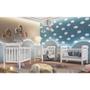 Imagem de Quarto de Bebê Gran Selena Berço 3 em 1 Lila Cômoda Infantil com Porta Branco Carolina Baby