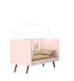 Imagem de Quarto de Bebê Guarda Roupa e Berço Mini Cama com Colchão Cama Encanto Retrô Rosa