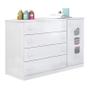 Imagem de Quarto de Bebê Lívia com Berço Lila Branco Brilho com Colchão Ortobom Physical - Phoenix