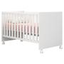 Imagem de Quarto de Bebê Louise 4 Portas com Berço Doce Sonho 100 Rodízio Branco Brilho - AJL