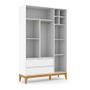 Imagem de Quarto De Bebê Nature Clean 3 Portas Com Berço Unique Branco Soft Eco Wood - Matic