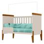 Imagem de Quarto De Bebê Retro Maya E Berço Americano Emilly Off White Carvalho Com Colchão Ortobom - Canaã