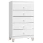 Imagem de Quarto de Bebê Ternura Baby 6 Portas com Cômoda Gaveteiro Branco Brilho com Colchão - Incorplac