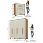 Imagem de Quarto de Casal Completo Guarda Roupa 6 Portas 3 Gavetas com Cômoda
