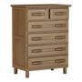 Imagem de Quarto de Casal Grécia: Guarda-Roupa 12 Portas c/ Espelho Cama Cômoda 6 Gavetas Madeira Pinus Imbuia - Cavazotto