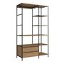 Imagem de Quarto Estilo Industrial com Guarda Roupa Closet de 2 Gavetas e 2 Mesas de Cabeceira com 1 Gaveta
