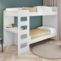 Imagem de Quarto Infantil Beliche Olga com Cômoda e Mesa de Cabeceira Baião Branco