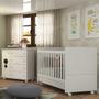 Imagem de Quarto Infantil Berço com Colchão Incluso e Cômoda Pimpolho Multimóveis Branco