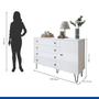 Imagem de Quarto Infantil Closet Premium Dani 279,3cm e Cômoda 129,5cm 1 Porta 4 Gavetas Minastex