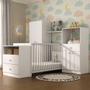 Imagem de Quarto Infantil com Berço Cômoda Olívia Multimóveis Branco