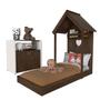 Imagem de Quarto Infantil com Cama e Armário Espresso Móveis Ameixa Negra