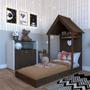 Imagem de Quarto Infantil com Cama e Armário Espresso Móveis Ameixa Negra