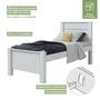 Imagem de Quarto Infantil com Cama Solteiro Athenas e Cômoda 8 Gavetas 2 Portas Toronto Branco