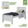 Imagem de Quarto Infantil com Cama Solteiro Athenas e Cômoda 8 Gavetas 2 Portas Toronto Branco
