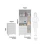 Imagem de Quarto Infantil com Guarda-Roupa 3 Portas e Cômoda 4 Gavetas 100% MDF Mimo Espresso Móveis