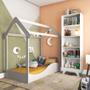 Imagem de Quarto Infantil com Minicama Montessoriana e Prateleira Vertical Retrô Móveis Peroba Branco