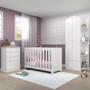 Imagem de Quarto Infantil Completo com Berço 3 em 1 com Colchão Incluso Multimóveis MP4354