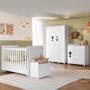 Quarto Infantil Completo com Berço Americano 3 em 1 para Colchão 130x70cm Multimóveis MP4345 Imagem de Quarto Infantil Completo com Berço Americano 3 em 1 para Colchão 130x70cm Multimóveis MP4345