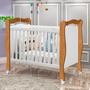 Imagem de Quarto Infantil Completo com Berço Cômoda e Guarda Roupa Sophie Nature/Branco