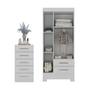 Imagem de Quarto Infantil Completo Guarda Roupa 3 Portas 2 Gavetas com Cômoda 5 Gavetas Amy Espresso Móveis