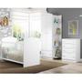 Imagem de Quarto Infantil Completo João e Maria Multimóveis com Colchão, Berço, Guarda Roupa e Cômoda Bco/Col