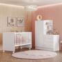 Imagem de Quarto Infantil Completo Lua 2 Portas 3 Gavetas Branco - Pnr Móveis
