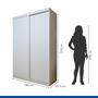 Imagem de Quarto Infantil Guarda Roupa Solteiro Premium Elara 138cm 2 Portas  2 Gavetas com Cômoda 129,5cm 1 Porta 4 Gavetas Minastex