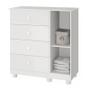 Imagem de Quarto Infantil Katatau com Cômoda e Berço Branco Brilho - Reller Móveis