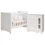 Imagem de Quarto Infantil Katatau com Cômoda e Berço Branco Brilho - Reller Móveis