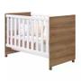 Imagem de Quarto Infantil Katatau com Guarda Roupa 2 Portas e Berço Branco Brilho/Mezzo - Reller Móveis